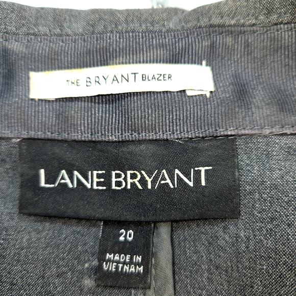 Lane Bryant 20 Women's Blazer Gray Suit Coat Plus Size 2X 2XL XXL Jacket 20W - Picture 2 of 5